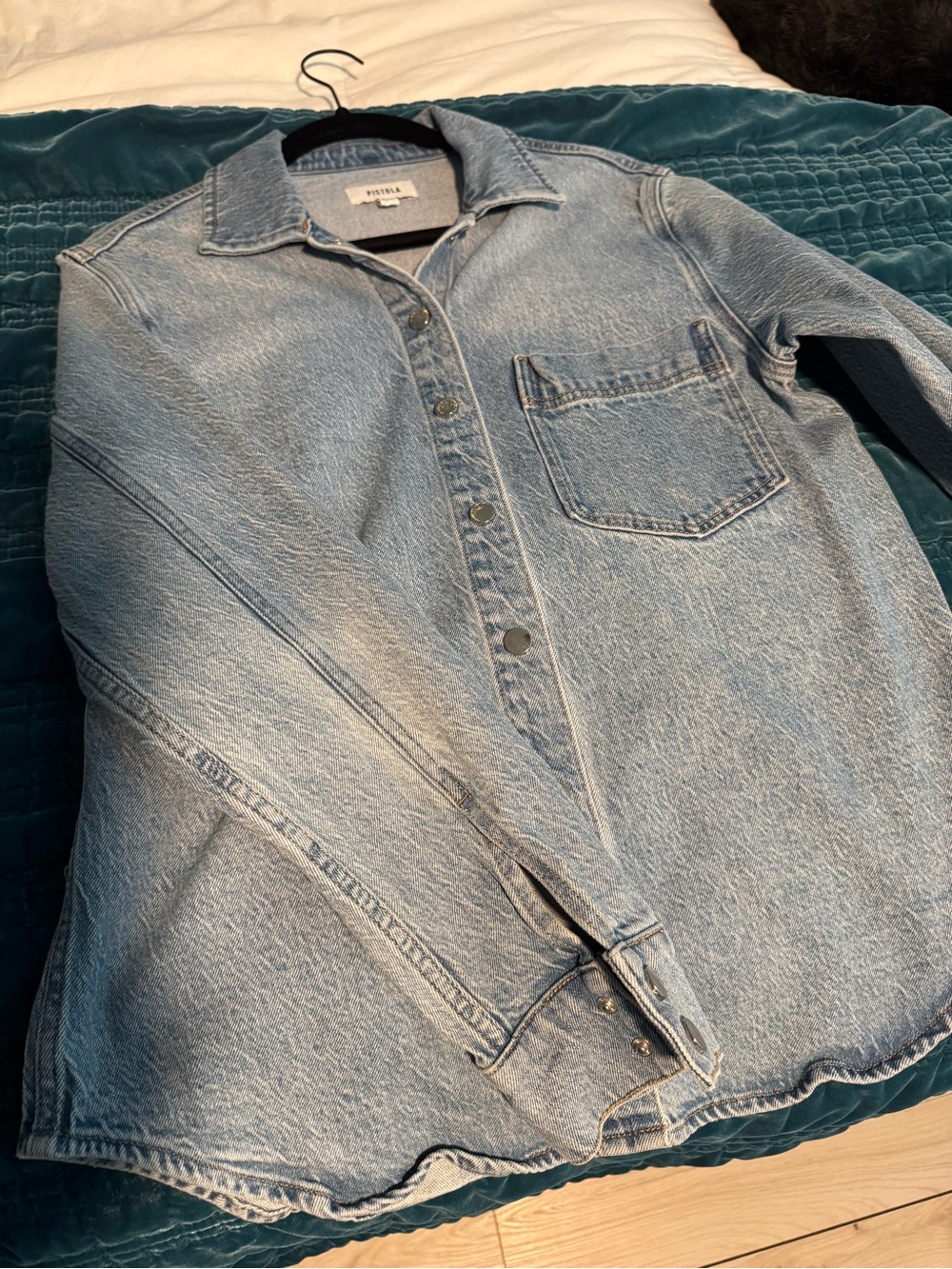pistola Light Blue Denim Button-Down Shirt